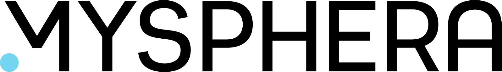 mysphere_Logo negro y azul